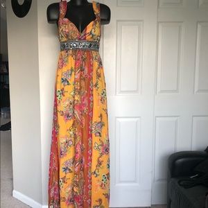 Arden B Multi-colored Maxi Dress